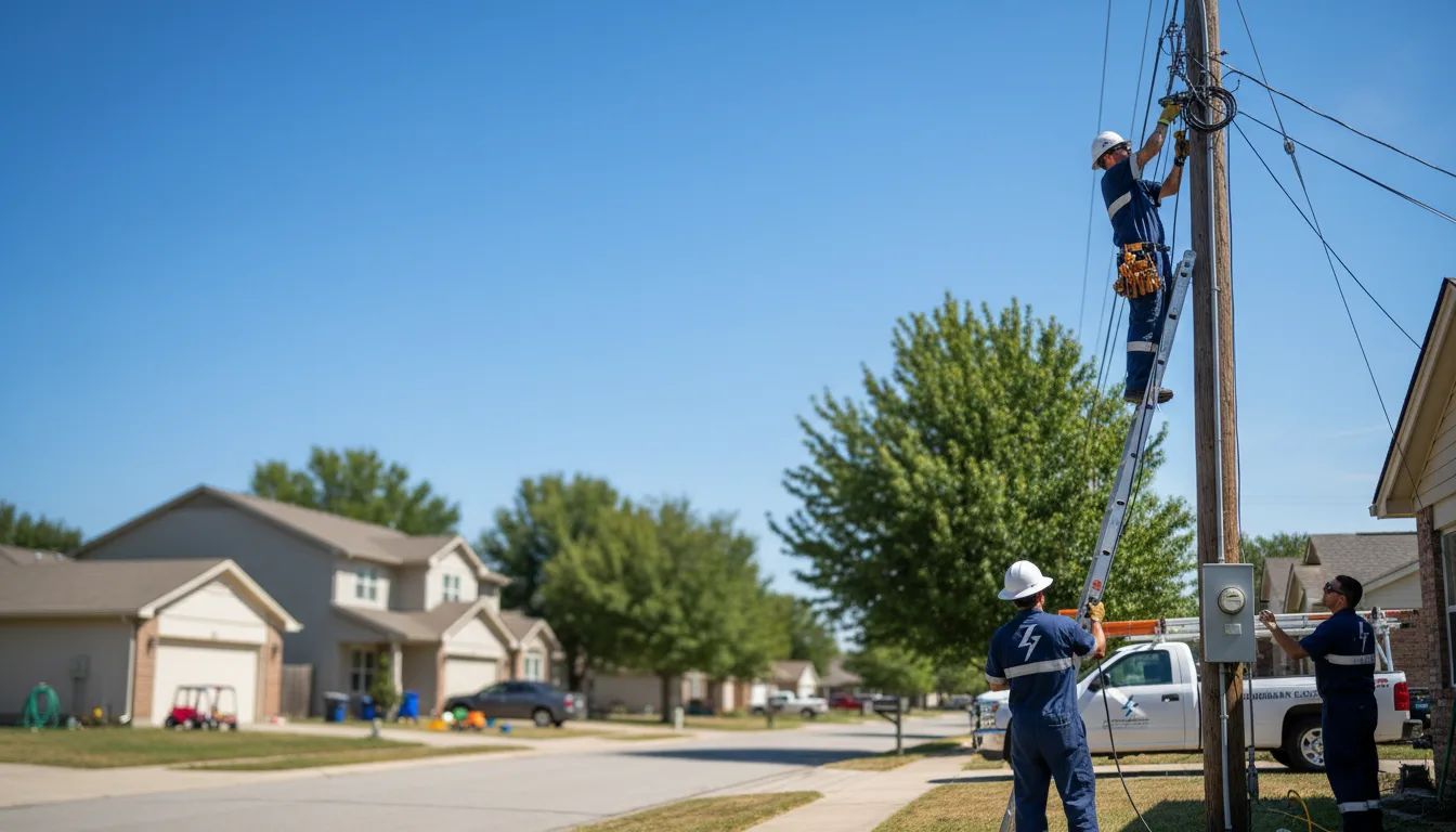 Residential electrician providing installation services in Bellmont, IL